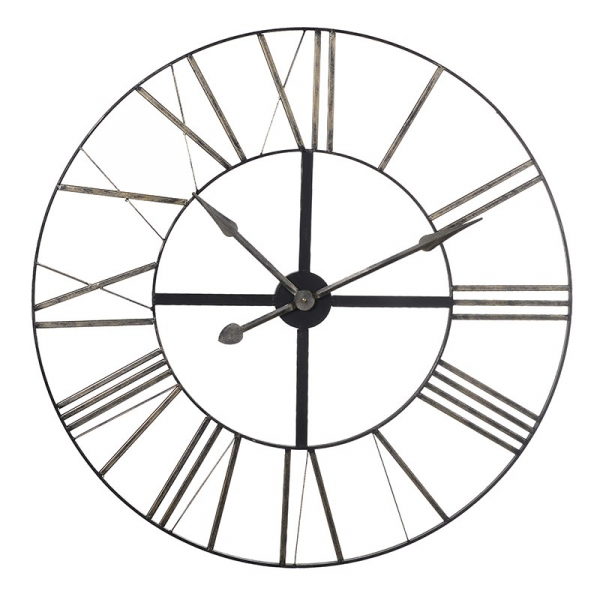 Distressed Metal Clock