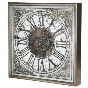 Distressed Cog Clock