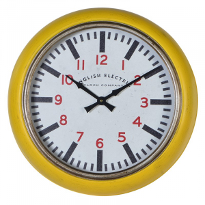 English Electric Mustard Clock