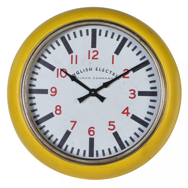 English Electric Mustard Clock