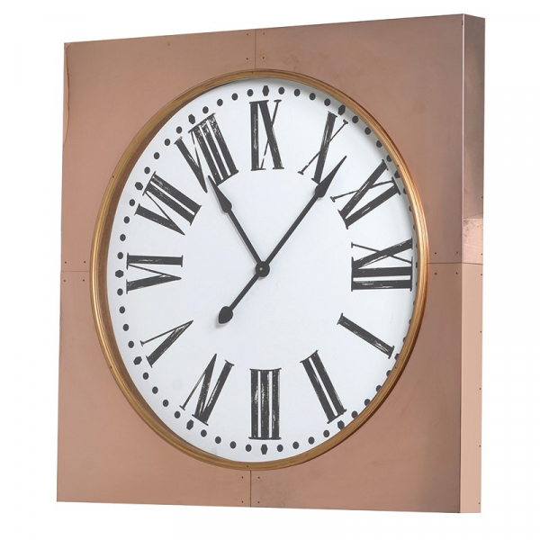 Huge Copper Wall Clock