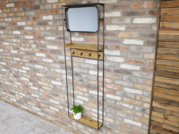Industrial Mirrored Stand