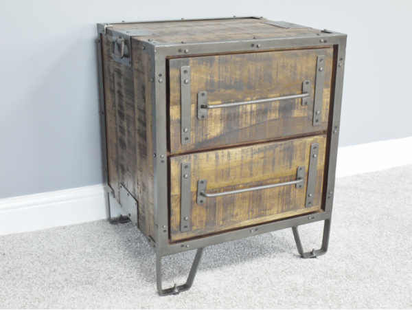 Industrial Bedside Cabinet