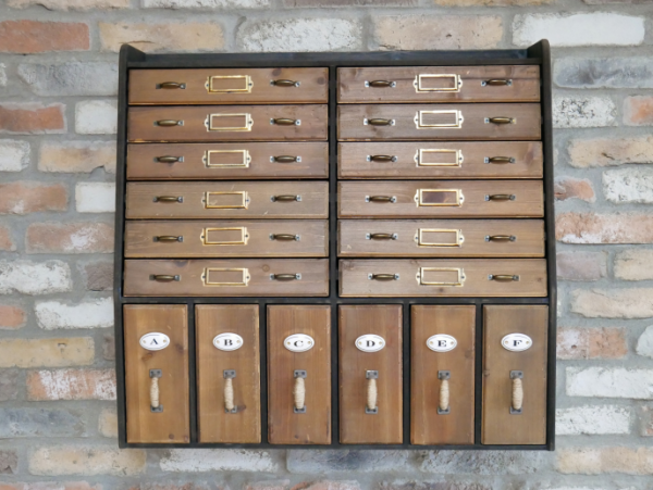 Antique Style Wall Storage Unit