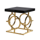 Gold and Black Occasional Table