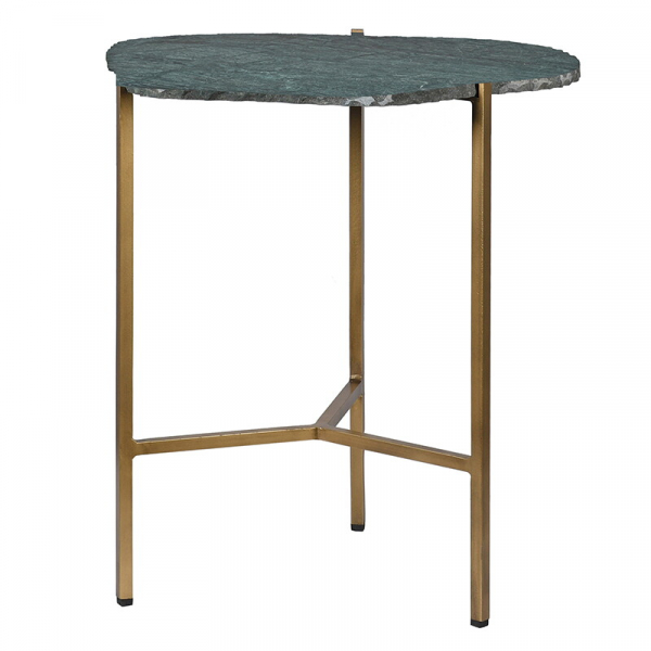Green Marble End Table
